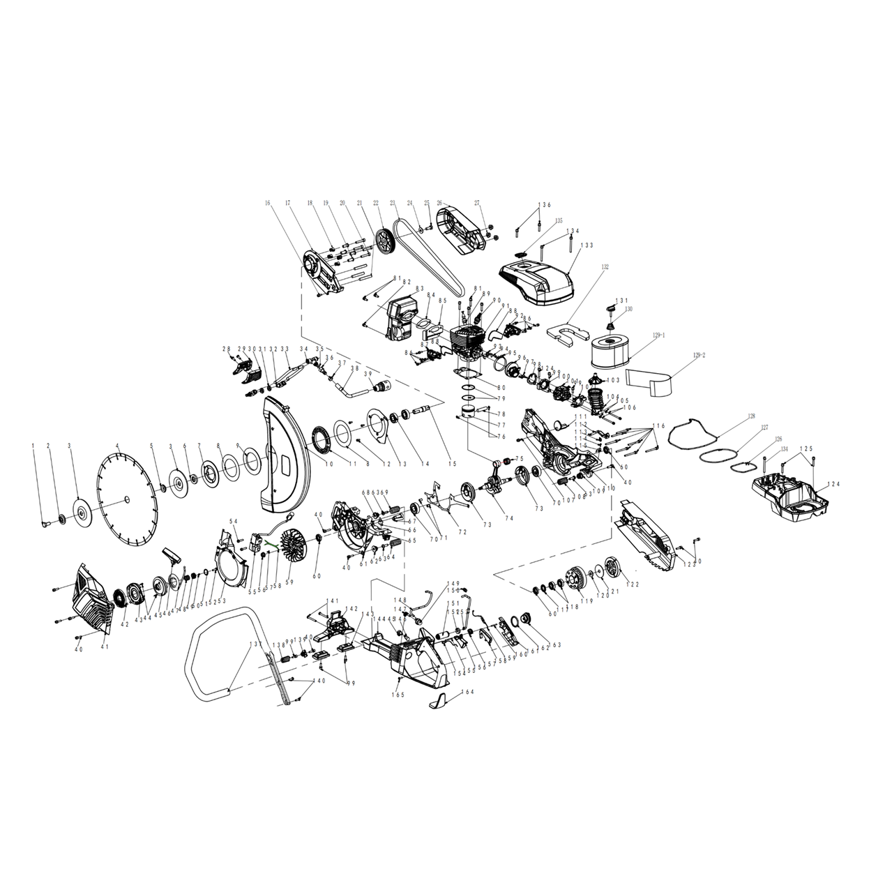 Бензорез по бетону K970-16