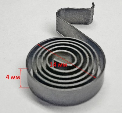 Пружина угольной щетки для УШМ-180/1800, 230/2300(34) ZMD